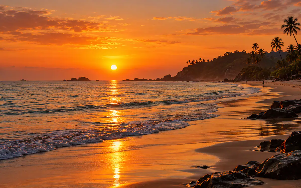 Goa beach sunset — Goa Getaway holiday package from Thirthahalli