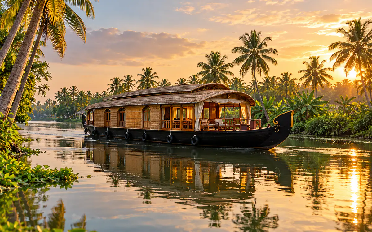 Alleppey houseboat — Munnar & Alleppey holiday package from Thirthahalli