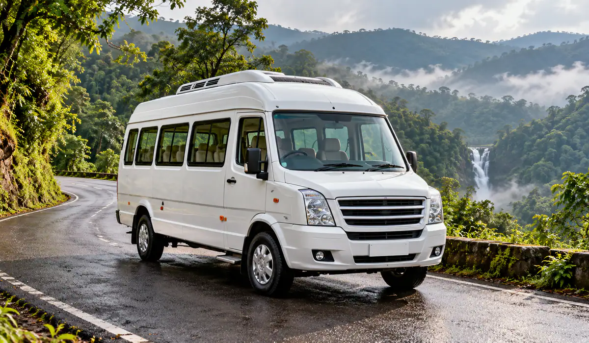 Tempo Traveller for group trips and outstation tours from Thirthahalli