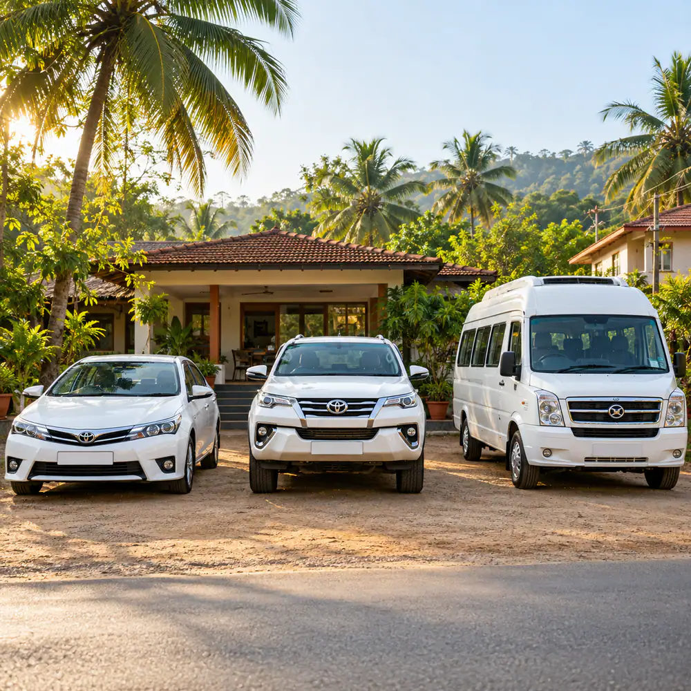 Clean cab and tempo traveller available for rent with driver in Thirthahalli