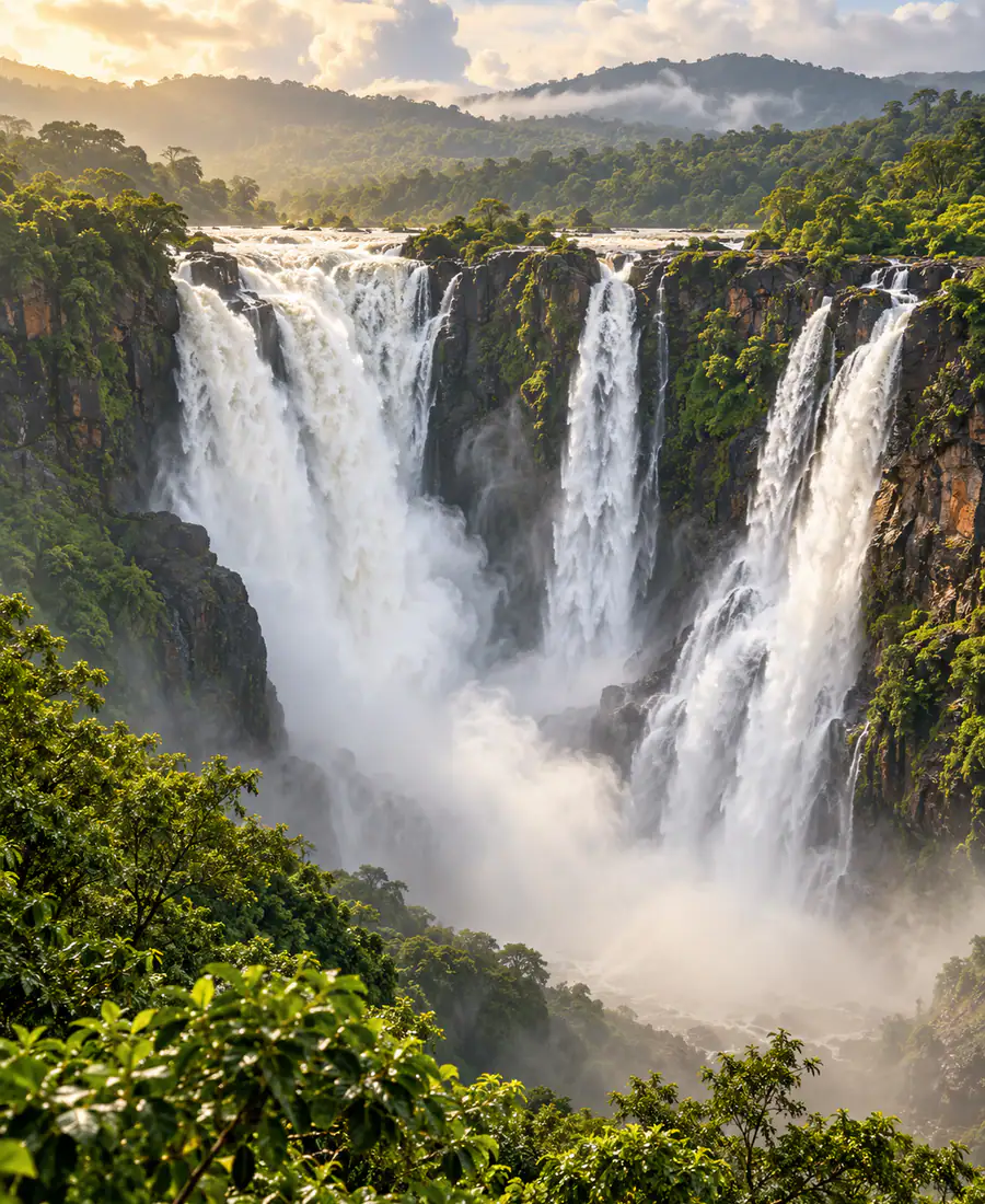 Jog Falls — waterfall in Sagar taluk, Shivamogga district